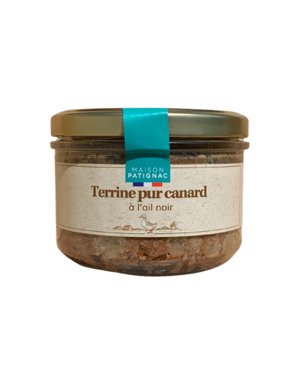 Terrine de canard à l'ail noir