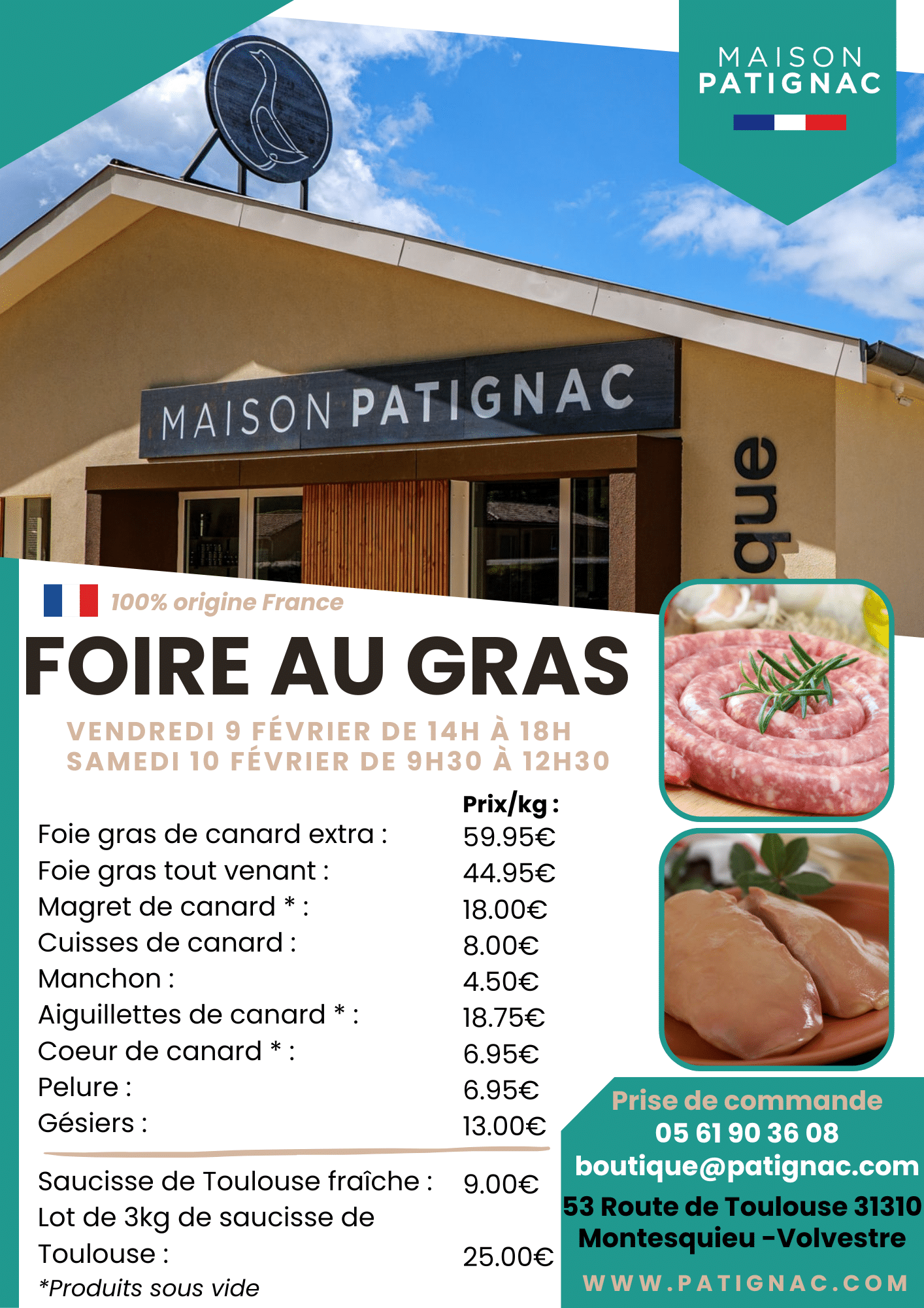 Foire au gras 2024 Maison Patignac